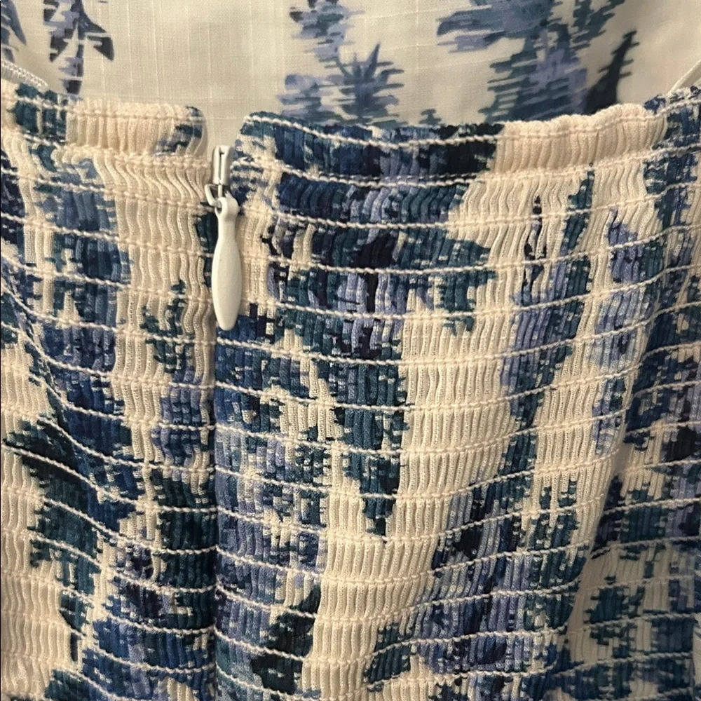 Zimmermann Floral Blue and White Tiered Maxi Dress - Picture 4 of 5